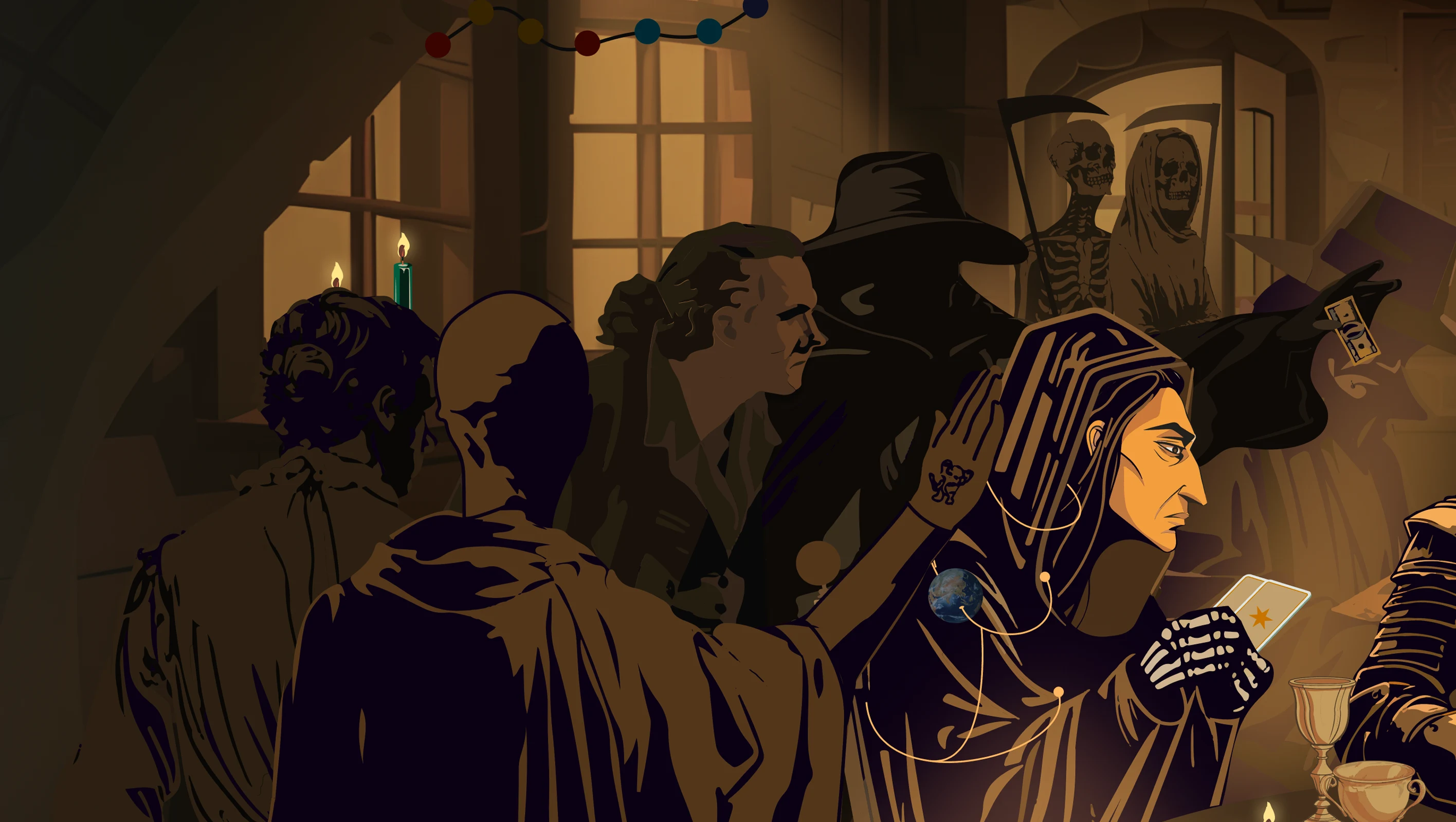 Close-up of the AllTimeHalf tavern illustration